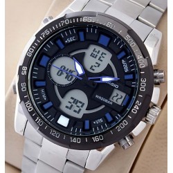 Casio Edifice EFA-133 Dual Time Blue Watch